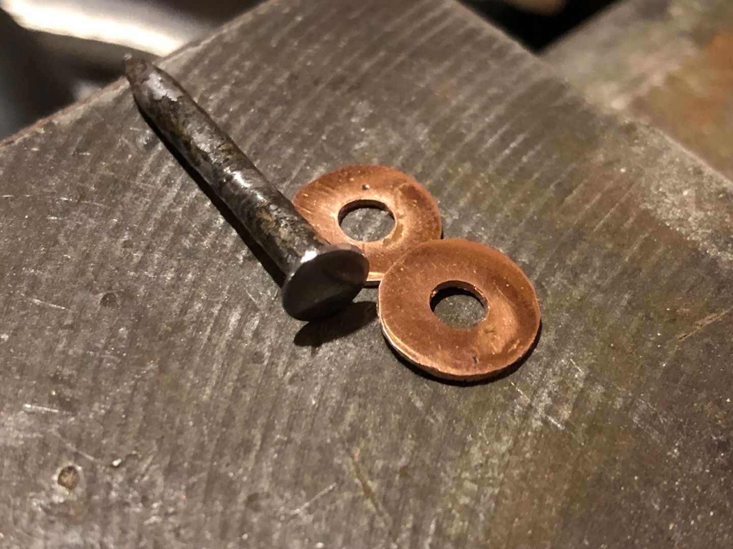 Pin and washers made